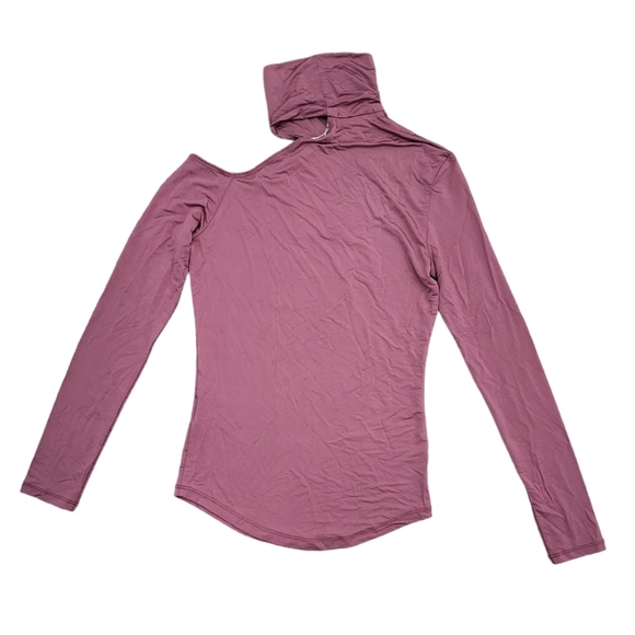 Jonathan Simkhai STANDARD Caden Slinky Jersey Cut Out Top in Plum XS NWT - Picture 6 of 8